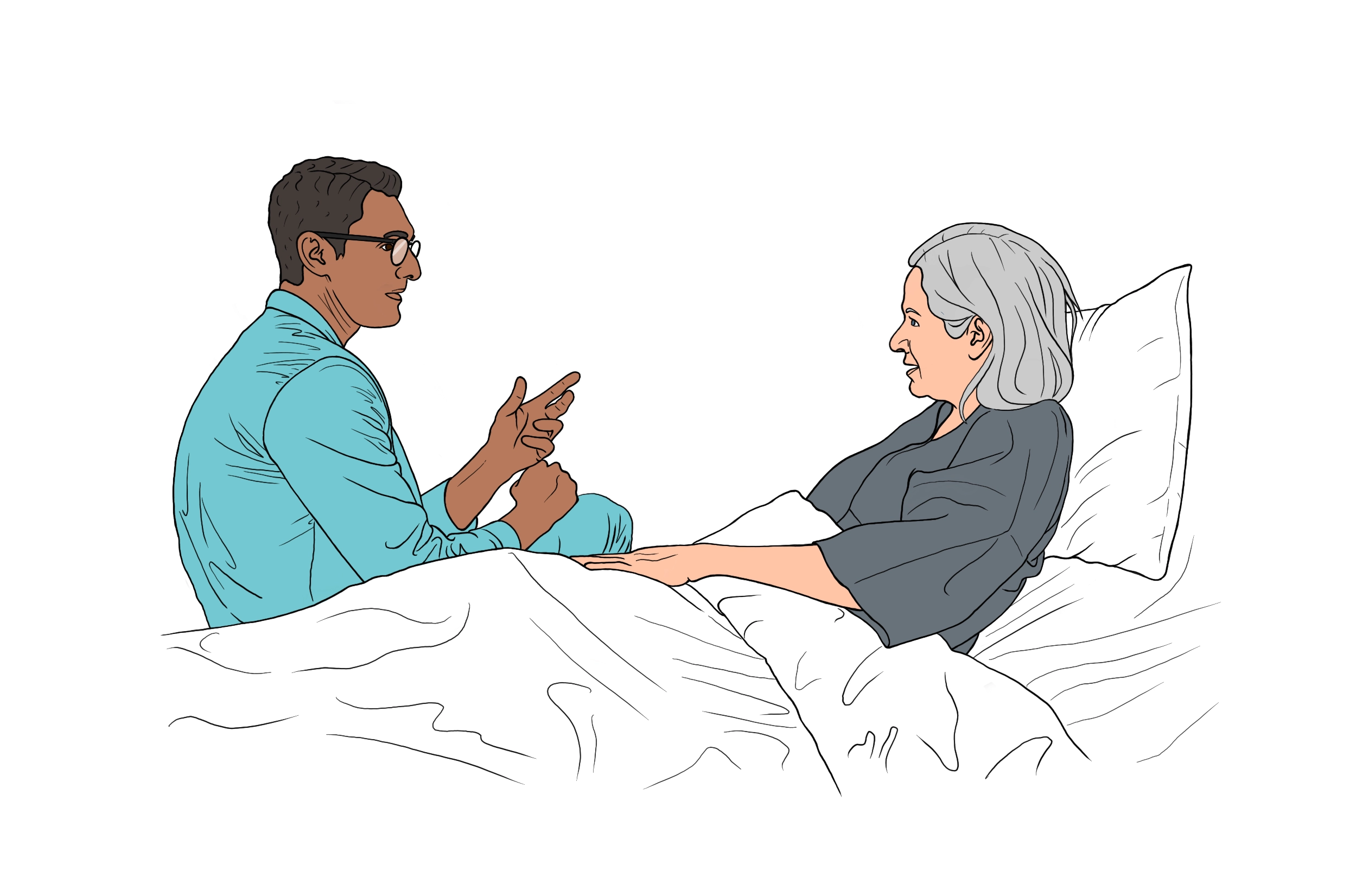 Illustration Patientengespräch